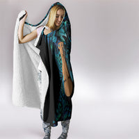 Kotiate New Zealand Hooded Blanket Maori Weapon Paua Shell Haka Fern LT14 - Polynesian Pride