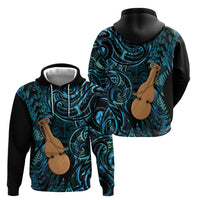 Kotiate New Zealand Hoodie Maori Weapon Paua Shell Haka Fern