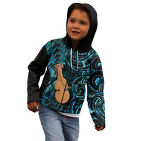 Kotiate New Zealand Kid Hoodie Maori Weapon Paua Shell Haka Fern