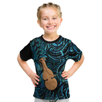 Kotiate New Zealand Kid T Shirt Maori Weapon Paua Shell Haka Fern