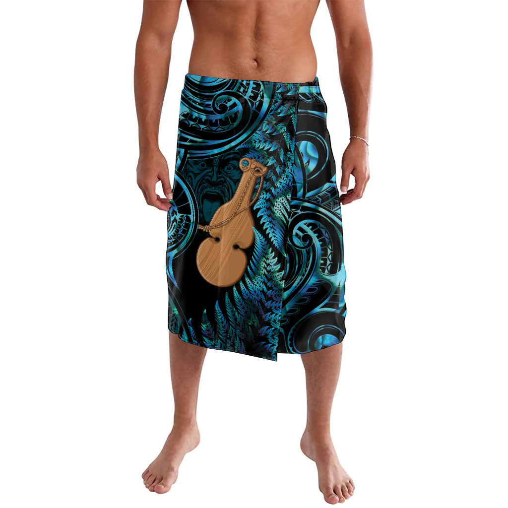 Kotiate New Zealand Lavalava Maori Weapon Paua Shell Haka Fern LT14 Turquoise - Polynesian Pride