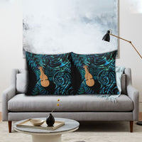 Kotiate New Zealand Pillow Cover Maori Weapon Paua Shell Haka Fern