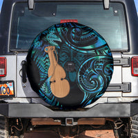 Kotiate New Zealand Spare Tire Cover Maori Weapon Paua Shell Haka Fern
