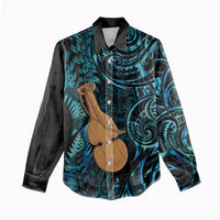 Kotiate New Zealand Women Casual Shirt Maori Weapon Paua Shell Haka Fern LT14 - Polynesian Pride
