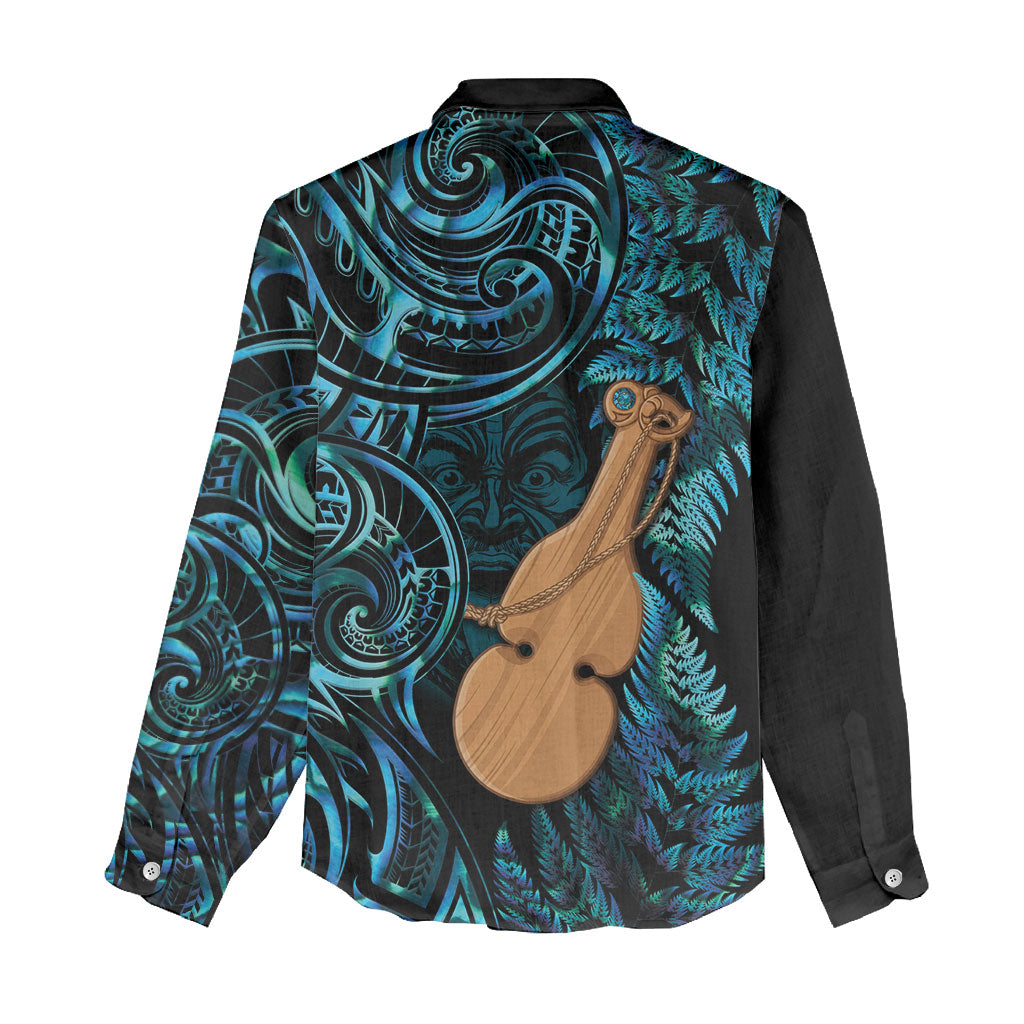 Kotiate New Zealand Women Casual Shirt Maori Weapon Paua Shell Haka Fern LT14 - Polynesian Pride