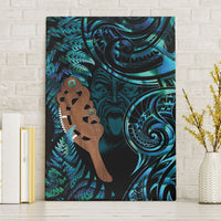 Maripi New Zealand Canvas Wall Art Maori Weapon Paua Shell Haka Fern