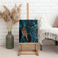 Maripi New Zealand Canvas Wall Art Maori Weapon Paua Shell Haka Fern