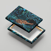 Maripi New Zealand Canvas Wall Art Maori Weapon Paua Shell Haka Fern