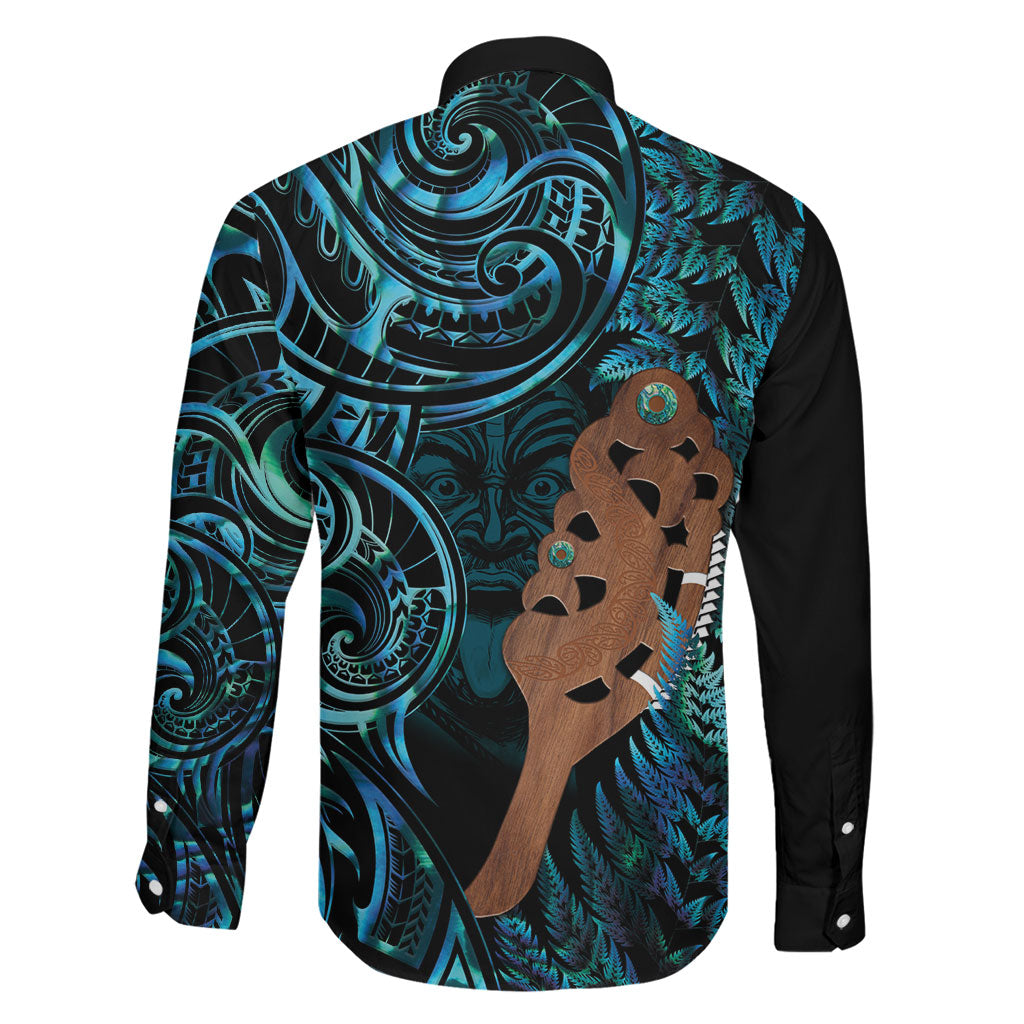 Maripi New Zealand Family Matching Off Shoulder Short Dress and Hawaiian Shirt Maori Weapon Paua Shell Haka Fern LT14 - Polynesian Pride