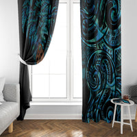 Maripi New Zealand Window Curtain Maori Weapon Paua Shell Haka Fern