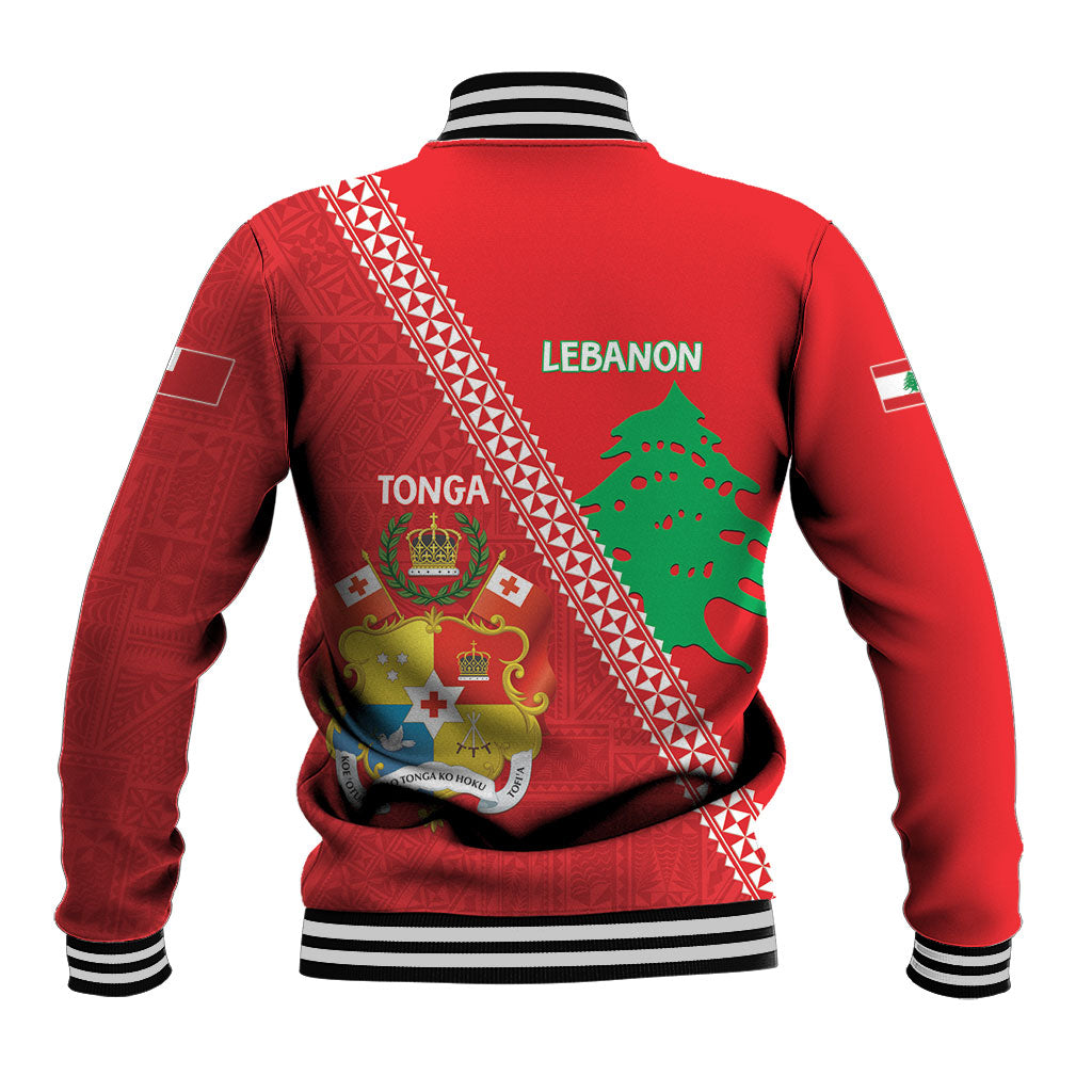 Tonga And Lebanon Baseball Jacket 2026 Together Half Style