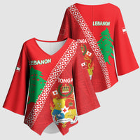 Tonga And Lebanon Kimono Sleeve Blouse 2026 Together Half Style