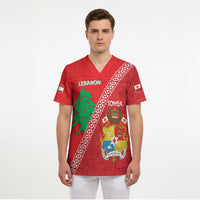 Tonga And Lebanon Scrub Top 2026 Together Half Style