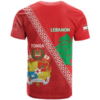 Tonga And Lebanon T Shirt 2026 Together Half Style