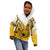 Hawaii Kid Hoodie Polynesian Shark Tattoo With Plumeria Gold Gradient LT14 - Polynesian Pride