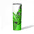 Hawaii Skinny Tumbler Polynesian Shark Tattoo With Plumeria Green Gradient