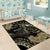 Personalised Hawaii Nene Goose Area Rug Hawaiian Map Hibiscus Polynesian Art - Beige