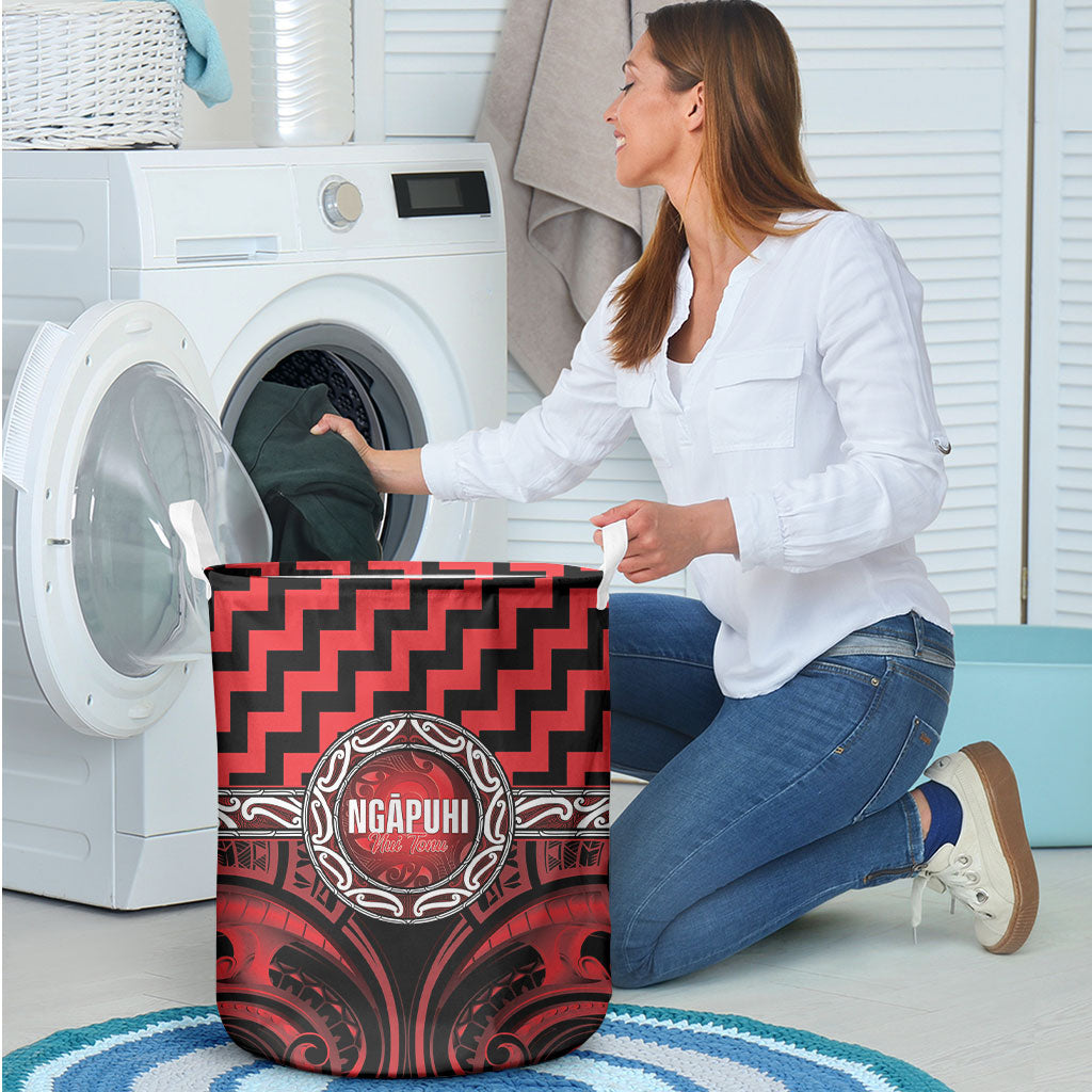 Aotearoa Ngapuhi Laundry Basket Maori Iwi Poutama Puhoro Tattoo