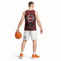 Aotearoa Ngapuhi Personalised Basketball Jersey Maori Iwi Poutama Puhoro Tattoo