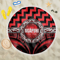 Aotearoa Ngapuhi Beach Blanket Maori Iwi Poutama Puhoro Tattoo