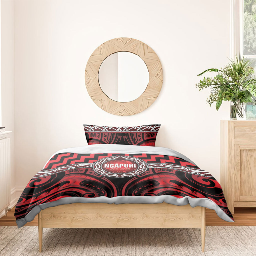 Aotearoa Ngapuhi Bedding Set Maori Iwi Poutama Puhoro Tattoo