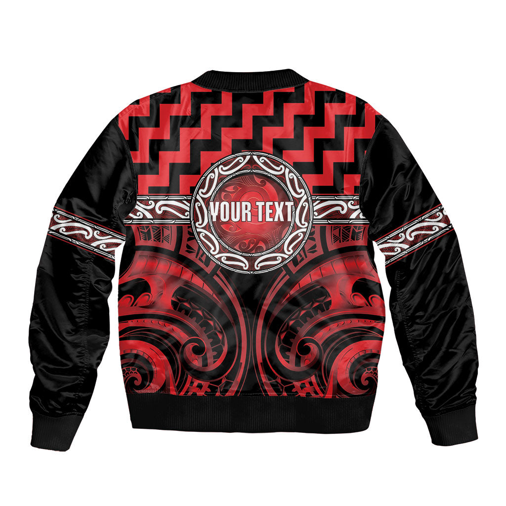Aotearoa Ngapuhi Personalised Bomber Jacket Maori Iwi Poutama Puhoro Tattoo