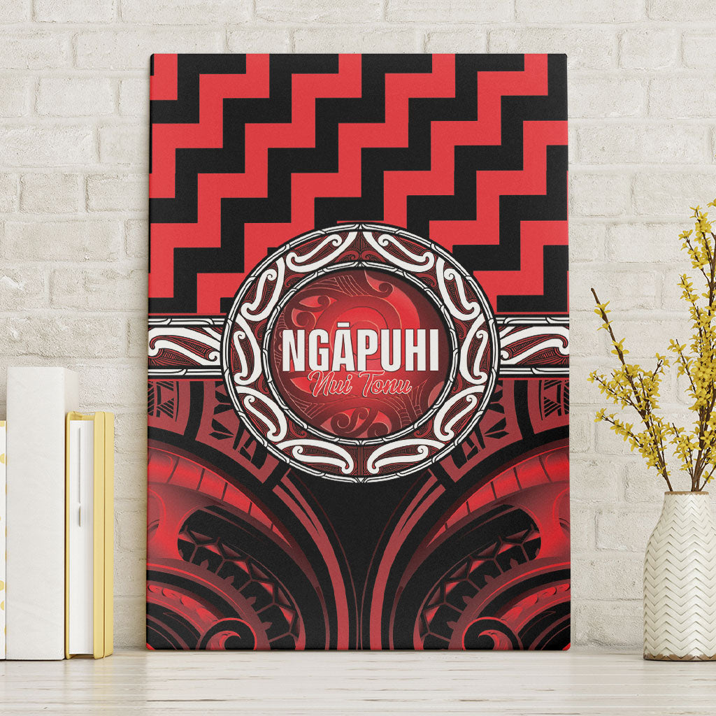Aotearoa Ngapuhi Canvas Wall Art Maori Iwi Poutama Puhoro Tattoo