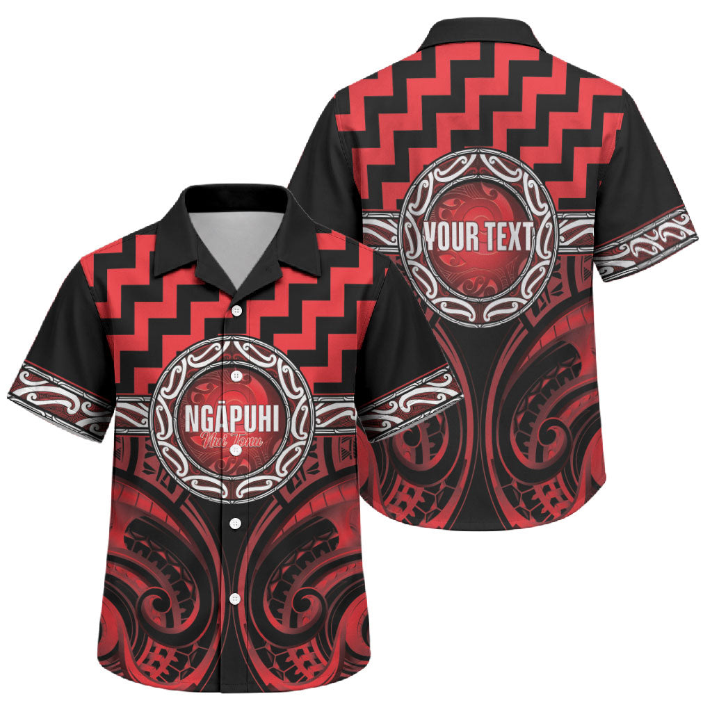 Aotearoa Ngapuhi Personalised Family Matching Puletasi and Hawaiian Shirt Maori Iwi Poutama Puhoro Tattoo