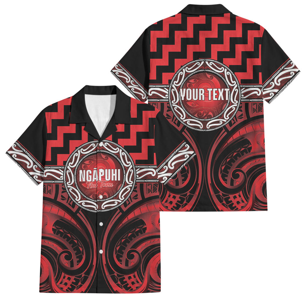 Aotearoa Ngapuhi Personalised Family Matching Tank Maxi Dress and Hawaiian Shirt Maori Iwi Poutama Puhoro Tattoo
