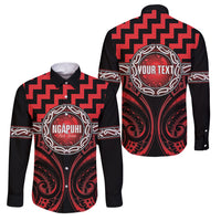 Aotearoa Ngapuhi Personalised Family Matching Tank Maxi Dress and Hawaiian Shirt Maori Iwi Poutama Puhoro Tattoo