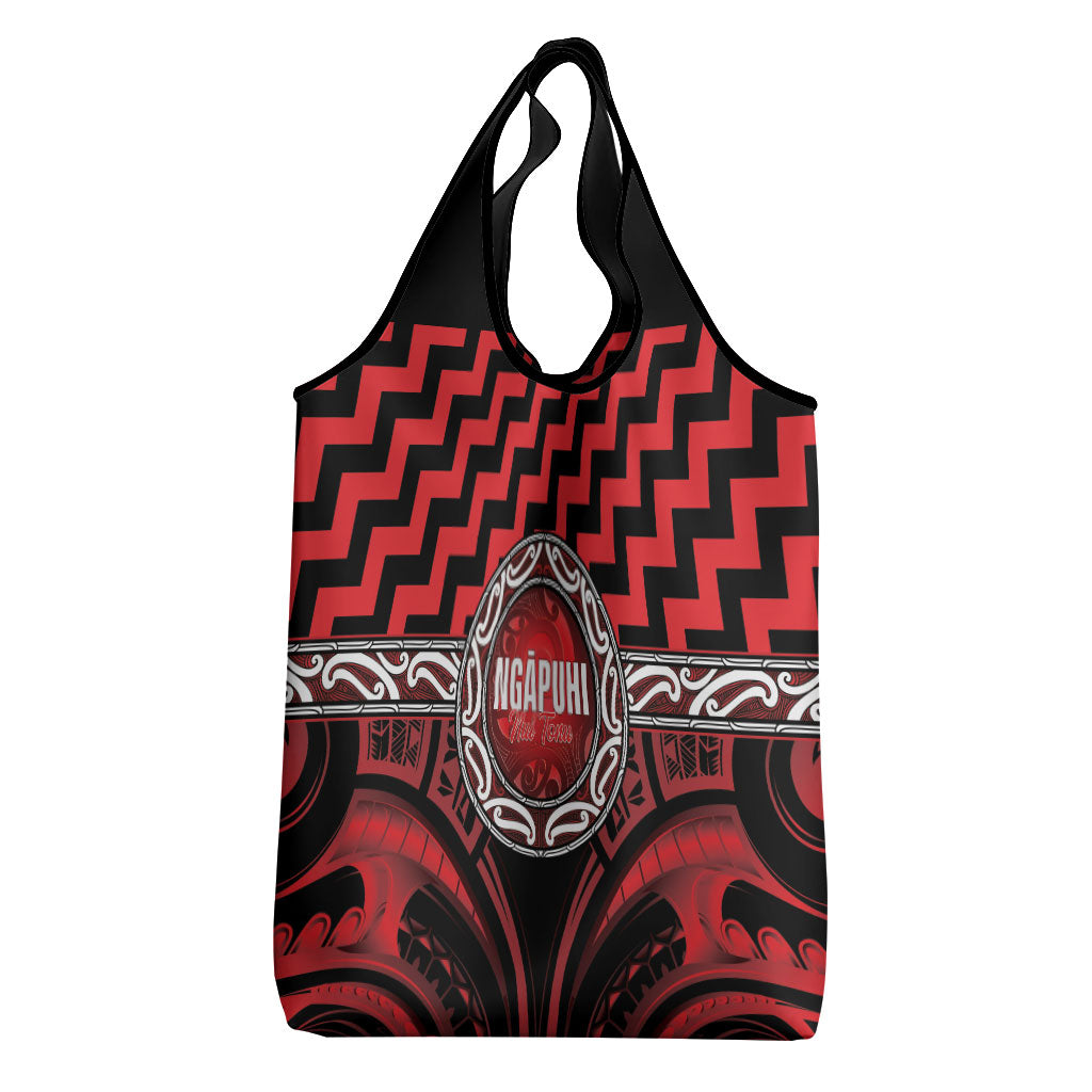 Aotearoa Ngapuhi Grocery Bag Maori Iwi Poutama Puhoro Tattoo
