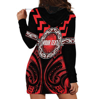Aotearoa Ngapuhi Personalised Hoodie Dress Maori Iwi Poutama Puhoro Tattoo