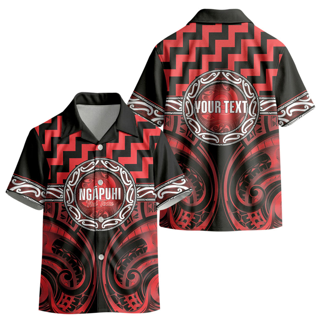 Aotearoa Ngapuhi Personalised Kid Hawaiian Shirt Maori Iwi Poutama Puhoro Tattoo