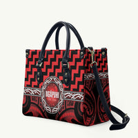 Aotearoa Ngapuhi Leather Bag Maori Iwi Poutama Puhoro Tattoo