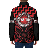 Aotearoa Ngapuhi Personalised Padded Jacket Maori Iwi Poutama Puhoro Tattoo