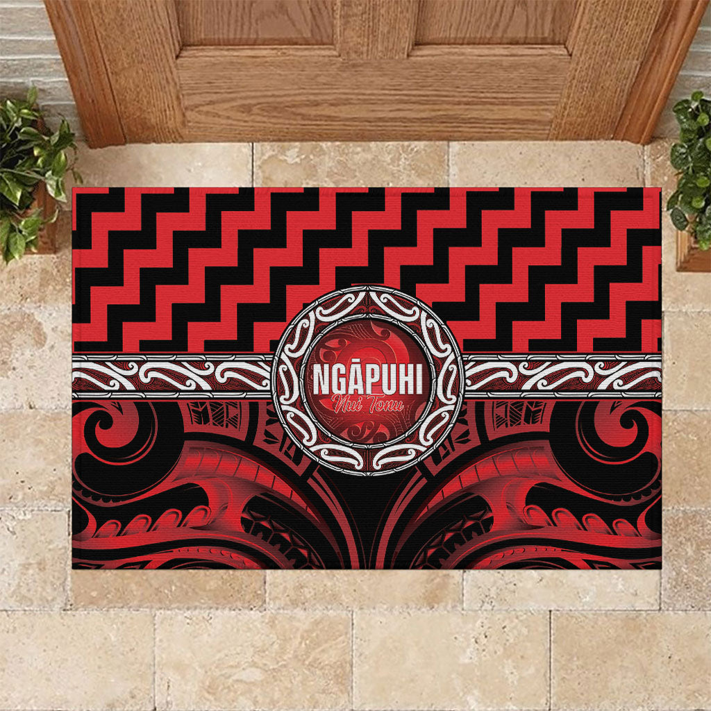 Aotearoa Ngapuhi Rubber Doormat Maori Iwi Poutama Puhoro Tattoo