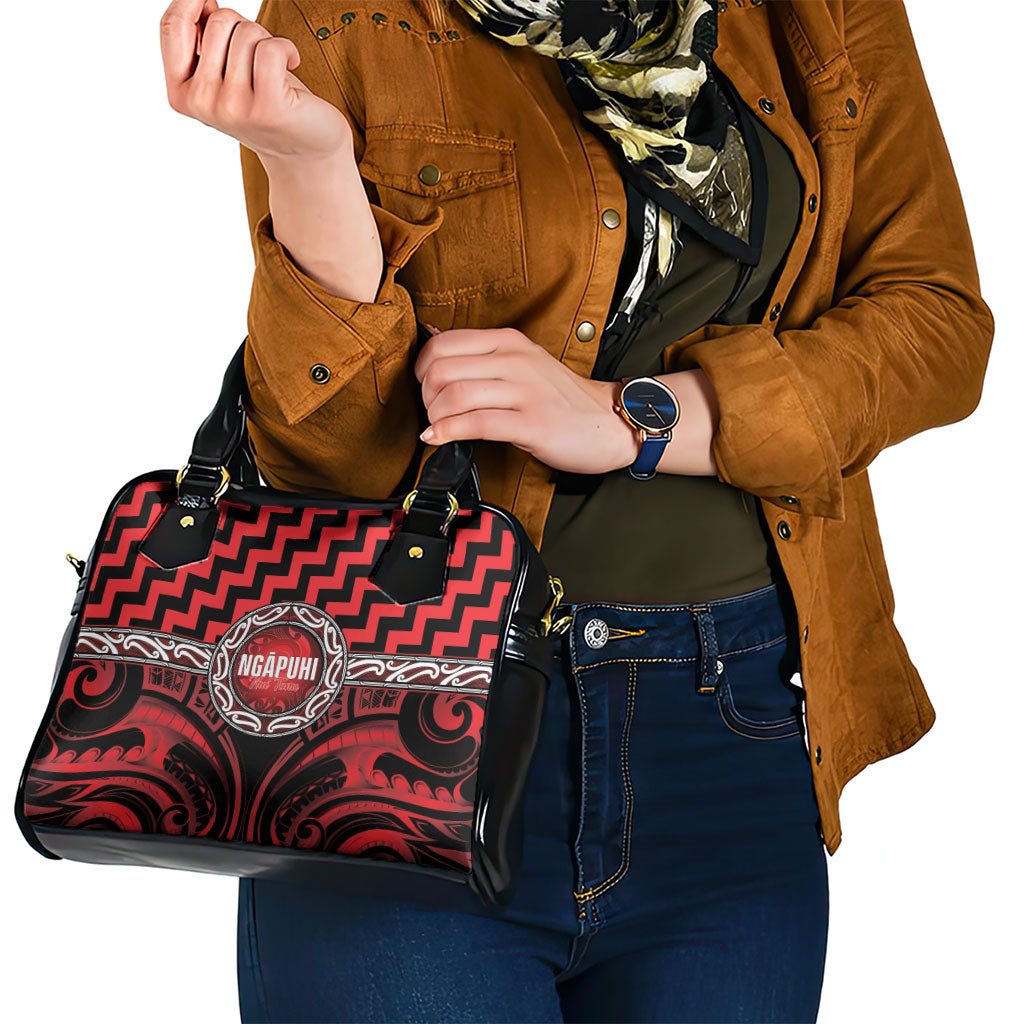 Aotearoa Ngapuhi Shoulder Handbag Maori Iwi Poutama Puhoro Tattoo