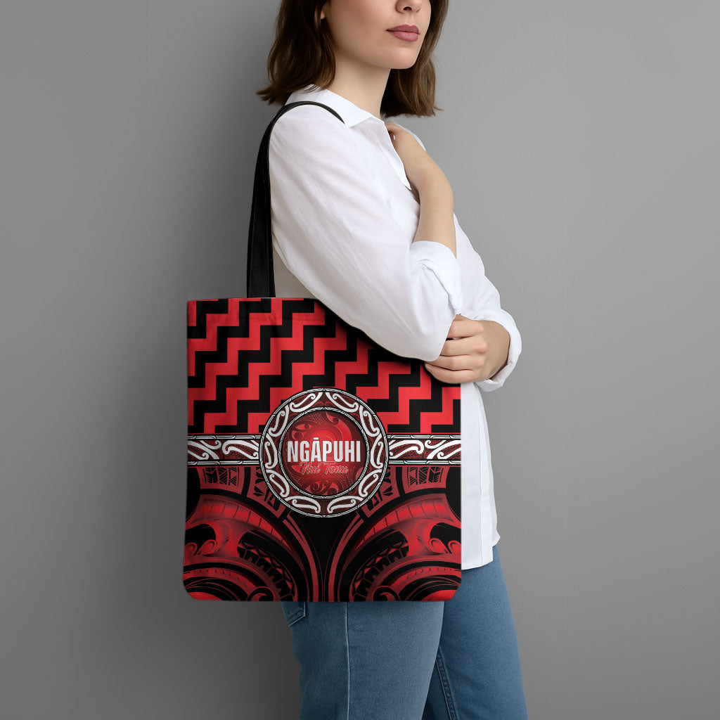 Aotearoa Ngapuhi Tote Bag Maori Iwi Poutama Puhoro Tattoo
