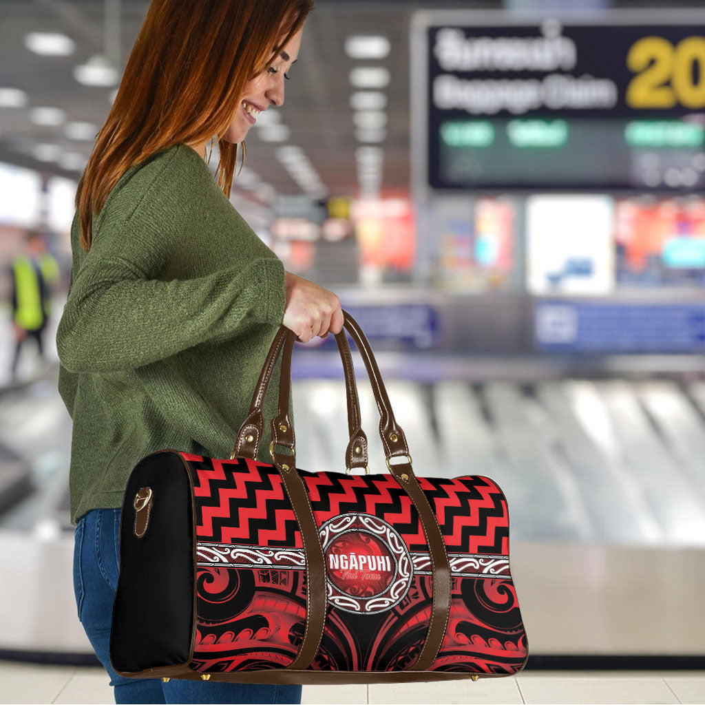 Aotearoa Ngapuhi Travel Bag Maori Iwi Poutama Puhoro Tattoo