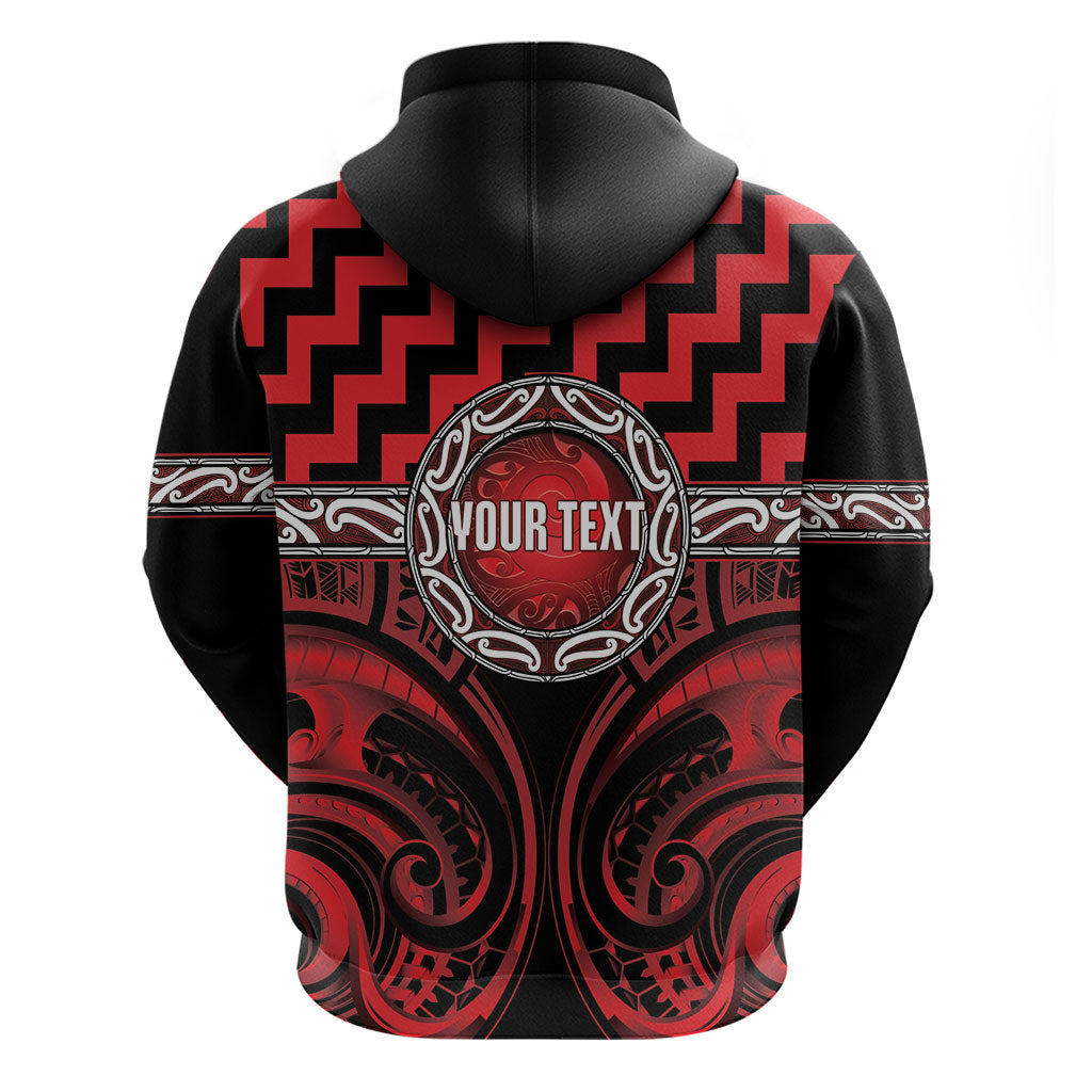 Aotearoa Ngapuhi Personalised Zip Hoodie Maori Iwi Poutama Puhoro Tattoo