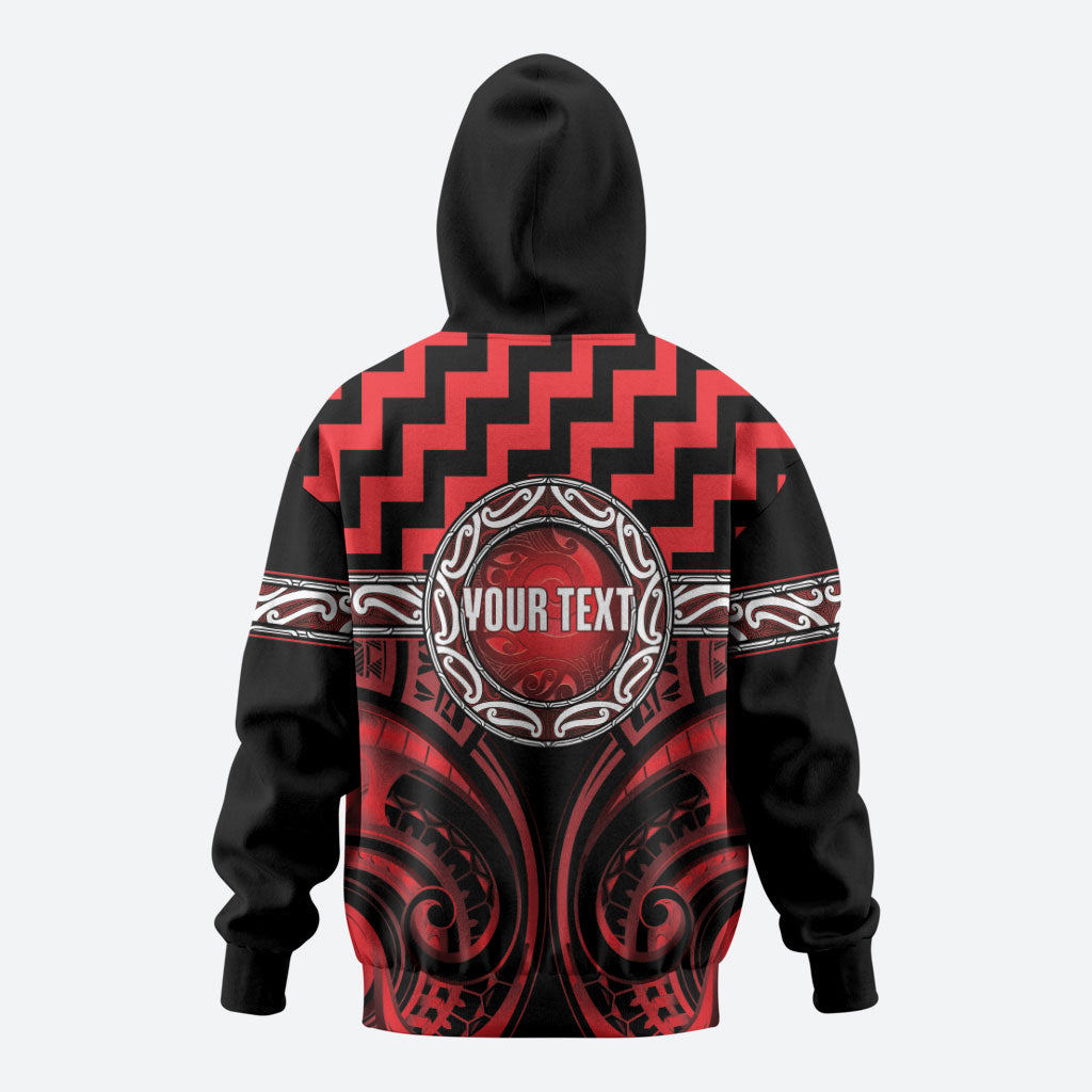 Aotearoa Ngapuhi Personalised Zip Hoodie Maori Iwi Poutama Puhoro Tattoo