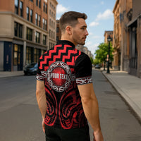 Aotearoa Ngapuhi Personalised Zipper Polo Shirt Maori Iwi Poutama Puhoro Tattoo
