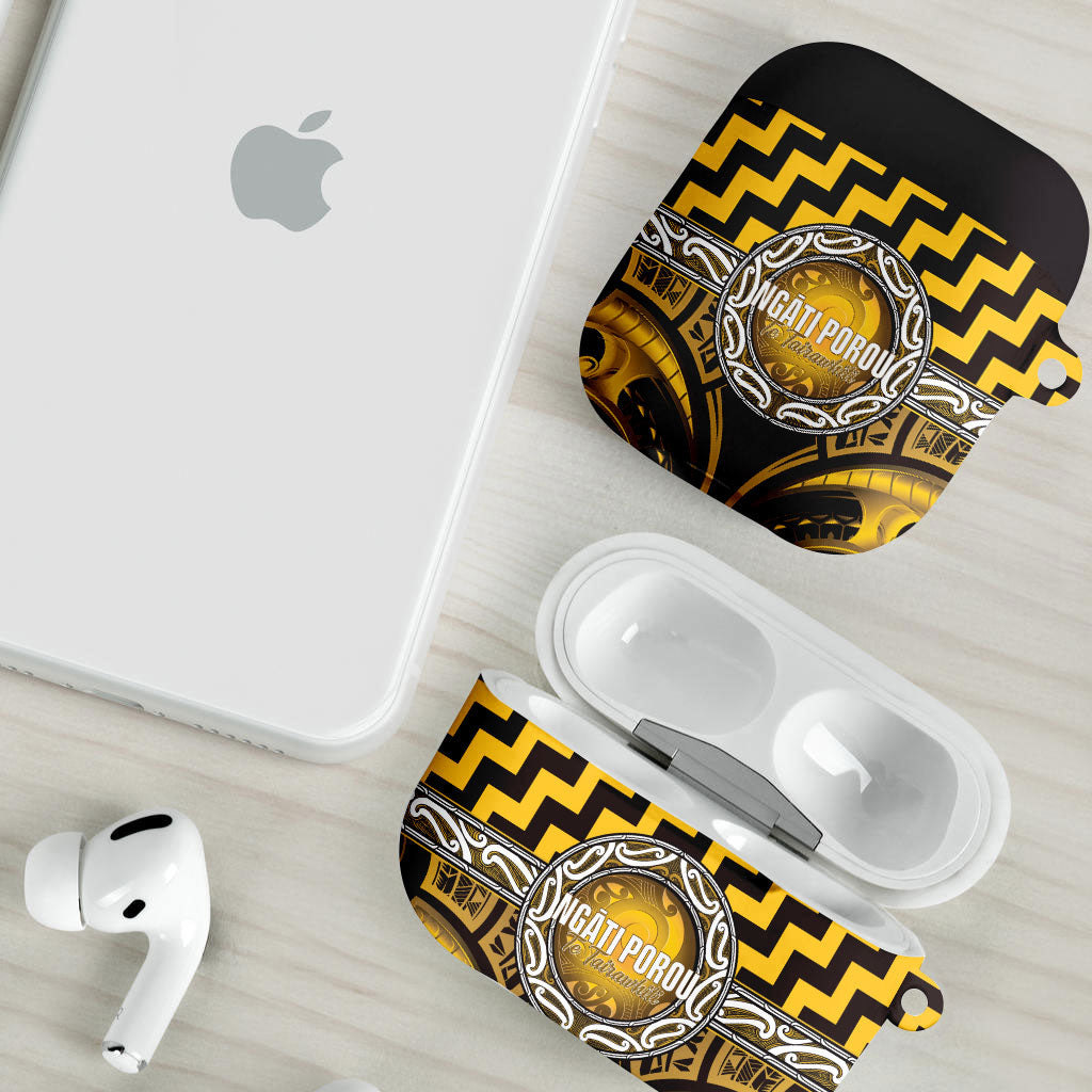 Aotearoa Ngati Porou AirPods Case Maori Iwi Poutama Puhoro Tattoo