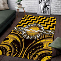 Aotearoa Ngati Porou Area Rug Maori Iwi Poutama Puhoro Tattoo