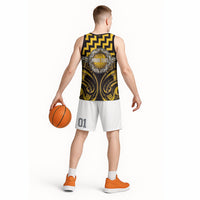 Aotearoa Ngati Porou Personalised Basketball Jersey Maori Iwi Poutama Puhoro Tattoo