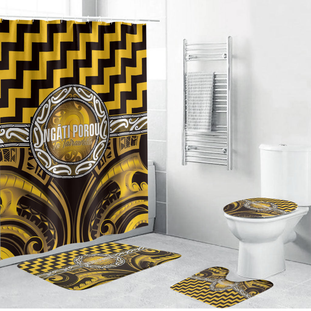 Aotearoa Ngati Porou Bathroom Set Maori Iwi Poutama Puhoro Tattoo