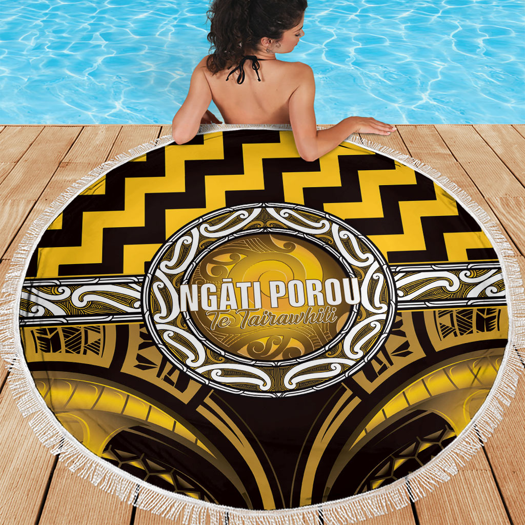Aotearoa Ngati Porou Beach Blanket Maori Iwi Poutama Puhoro Tattoo