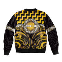 Aotearoa Ngati Porou Personalised Bomber Jacket Maori Iwi Poutama Puhoro Tattoo