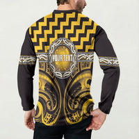 Aotearoa Ngati Porou Personalised Button Sweatshirt Maori Iwi Poutama Puhoro Tattoo