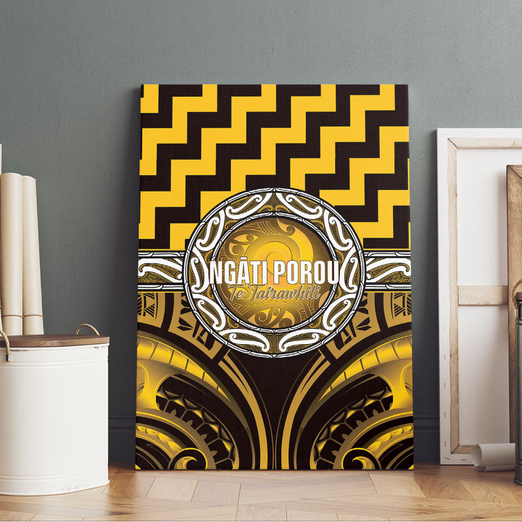 Aotearoa Ngati Porou Canvas Wall Art Maori Iwi Poutama Puhoro Tattoo